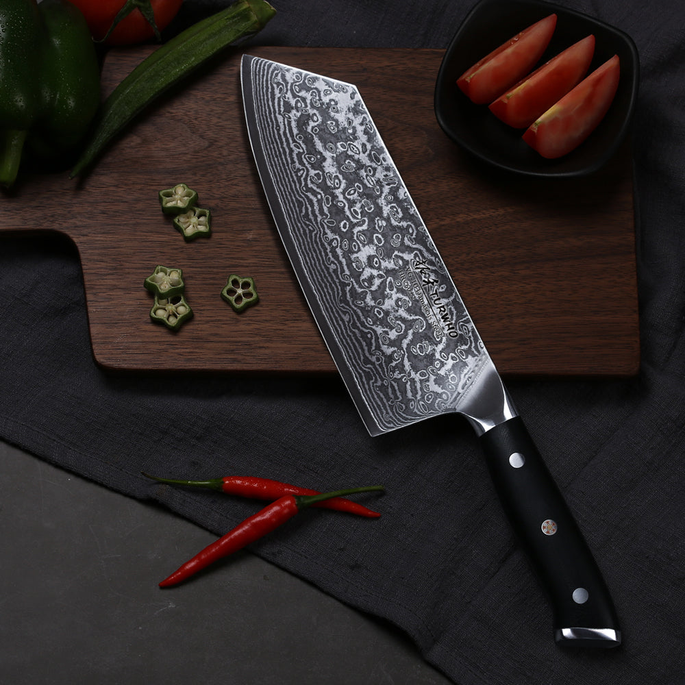 Discount Kitchen Knife VG-10 Damascus Series 7.5-inch Chopping Knife