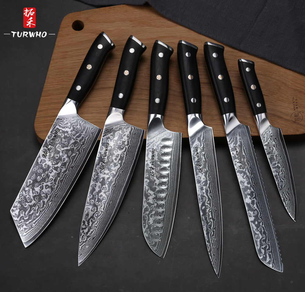 The Best Chef Knife Kit & Kitchen Cooking Knives Available in American -  Best Damascus Chef's Knives
