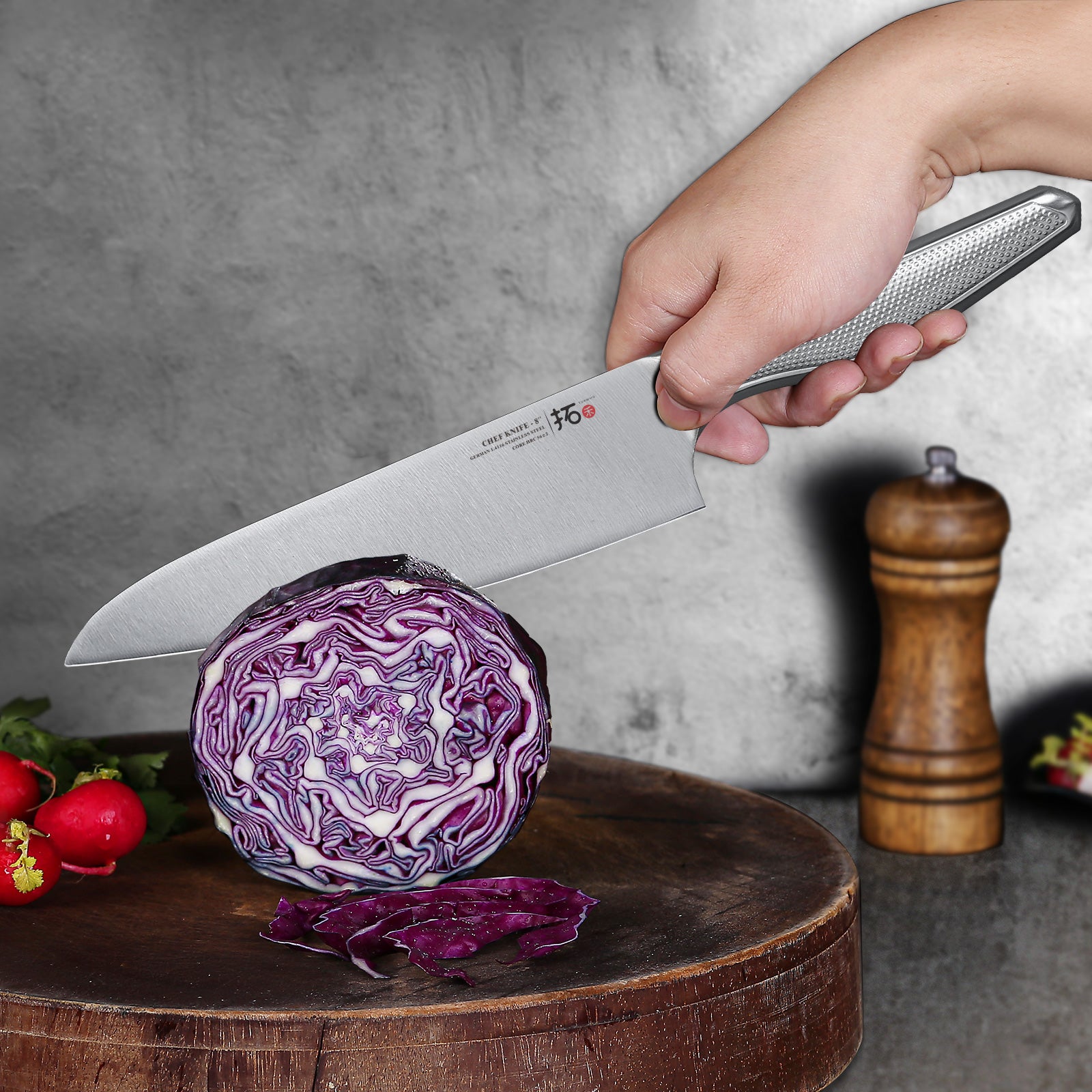 TURWHO 7PCS Japanese Damascus Steel Kitchen Knife Sets – Master