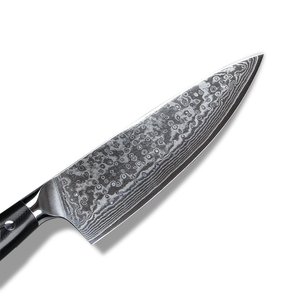 Cooksy 8 inch Elite Chef's Knife, VG-10 Damascus Stainless Steel Blade with G10 Handle
