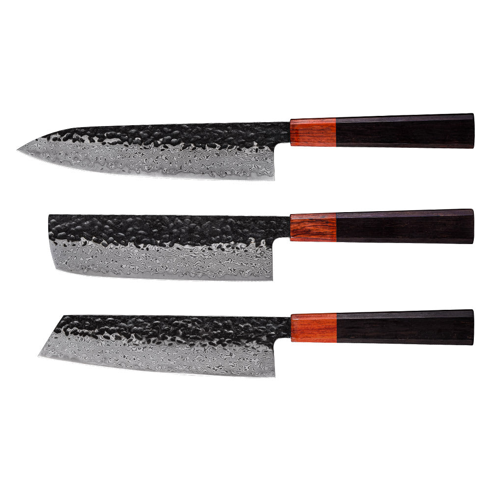 TURWHO 7 PCS Best Kitchen Knives Sets With Excellent Acacia Wood