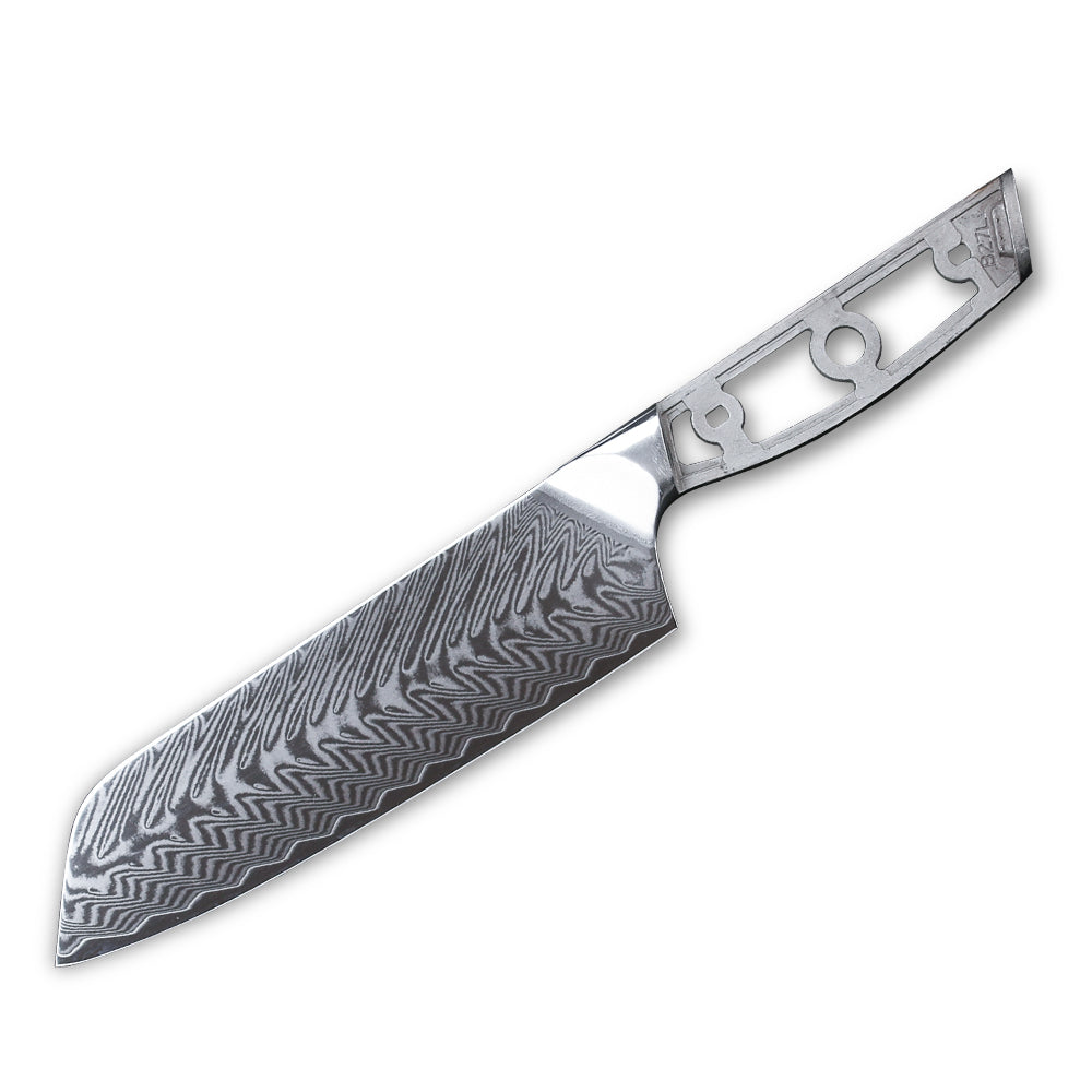 7-inch Damascus Santoku Knife – Kamikoto