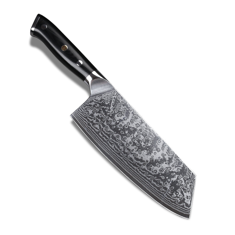 Best Chef's Knife Cleaver/Vegetable Knife Damascus VG-10 Steel