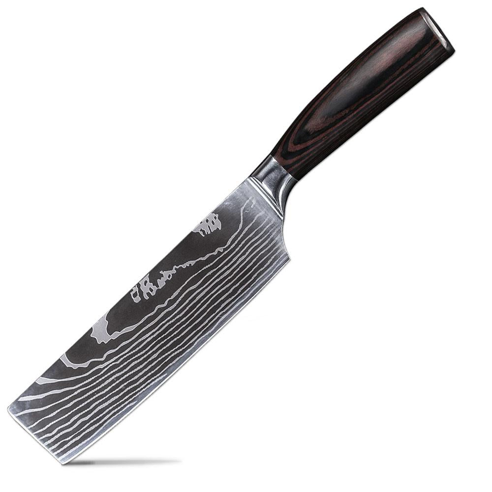 Vegetable Cleaver, 8 inch High Carbon Stainless Steel Butcher